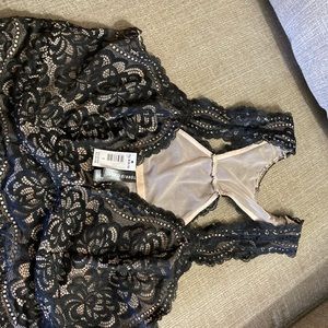 TORRID Black lace Racer Back Bralette. Size 1